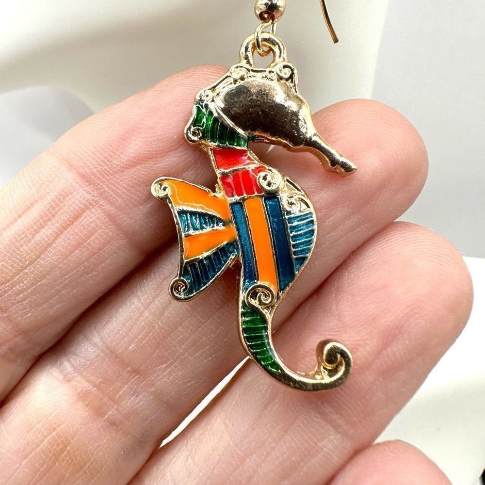 Seahorse earrings - Picture 6 of 7